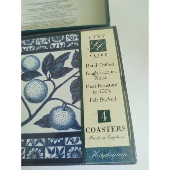Lady Clare Coasters Set of 4 Sealed Box New - Picture 5 of 6